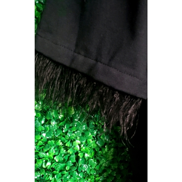 J.Crew Mariner jersey cropped boatneck T-shirt with feathers - Picture 5 of 8